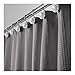 mDesign Waffle Knit Shower Curtain - Long Cotton Blend Bathroom Shower Curtain - Spa Quality, Luxury, Solid Color Cloth Shower Curtains for Bathroom - Hyde Collection, 72
