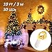 16 Pack 10ft 30 Micro Starry LED String Lights Bulk Waterproof Gold Fairy Lights Battery Operated Indoor Outdoor Mini Firefly Starry Copper Wire for DIY Wedding Party Christmas Halloween Decoration
