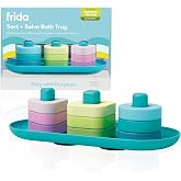 Frida Baby Sort + Solve Bath Puzzle Toy for Toddlers, Ages 18+ Months | Matching &amp; Sorting Bath Toy, Develops Fine Motor Skills, Learn Shapes, Colors &amp; Counting
