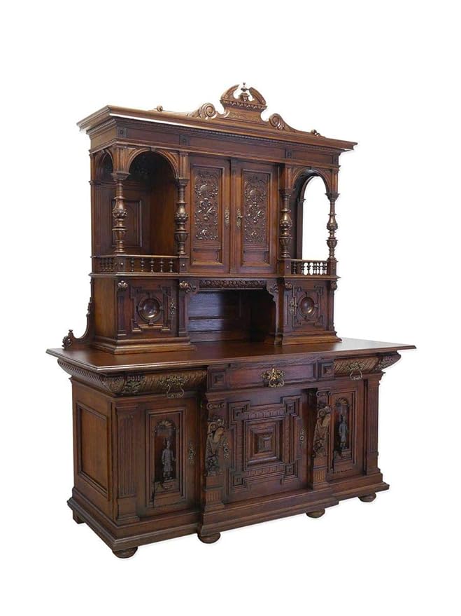 Antike Fundgrube Buffet Schrank Küchenschrank Gründerzeit um 1880 Eiche