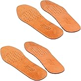 Clarmonde Genuine Leather Shoe Insoles, Absorbent Ultra Thin Pigskin Leather Insoles Break in and Conform to The Shape of Feet (2)