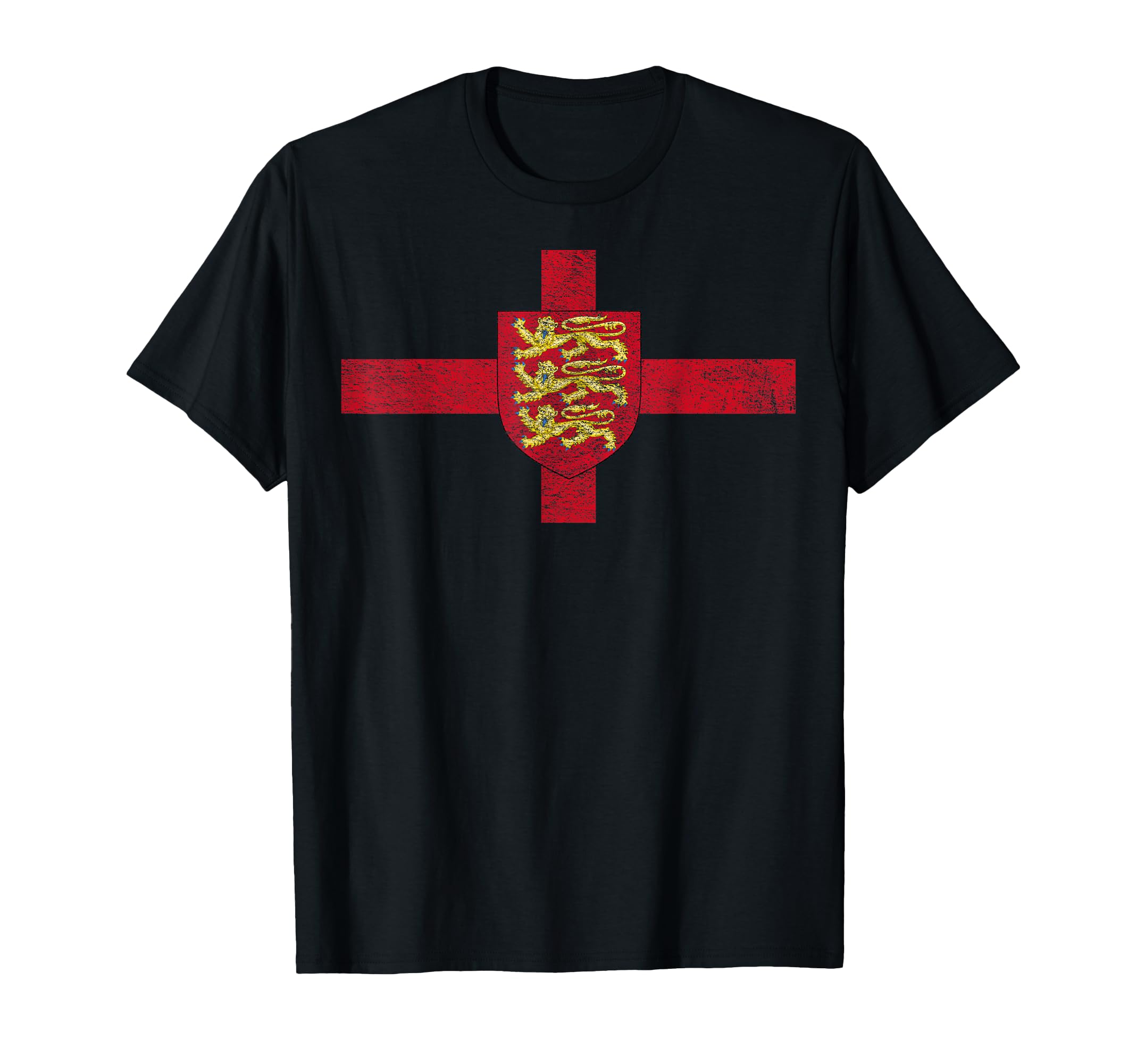 ENGLAND FLAG ROYAL ARMS SAINT GEORGE'S CROSS ENGLISH T-Shirt