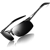 SUNGAIT Men's Polarized Sunglasses for Driving Fishing Golf Metal Frame UV400
