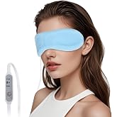 Aurya Heated Eye Mask for Dry Eyes, Stye and Migraines, Warm Eye Compress Mask with 3 Temp Settings &amp; Washable Cover, Eye Mask for Chalazion, Blepharitis Relieves
