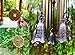 Wind Chimes Outdoor Wind Chimes Garden Wind Bells Bronze Chime 4 Tubes 5 Bronze Bells Sounds Crisp for Yard Garden Outdoor Indoor Bedroom Ornaments (Bronze Bells)