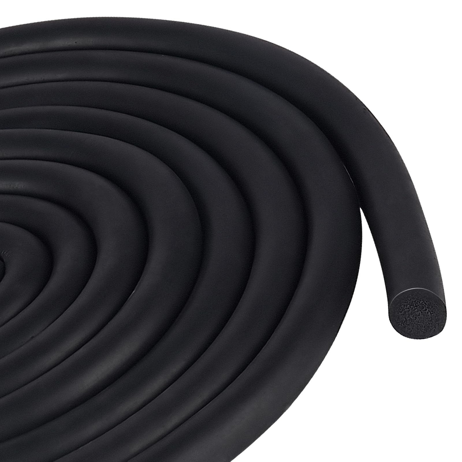 SDLDEER Backer Rod for Gaps and Joints 13mm x 5m, Black Foam Rubber Caulk Saver Door Seal, Weather Seal Strips, Concrete Crack Filler