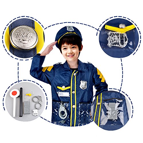 Dress Up Hats for Kids Role Play Police and Fireman Hat Set By Funny