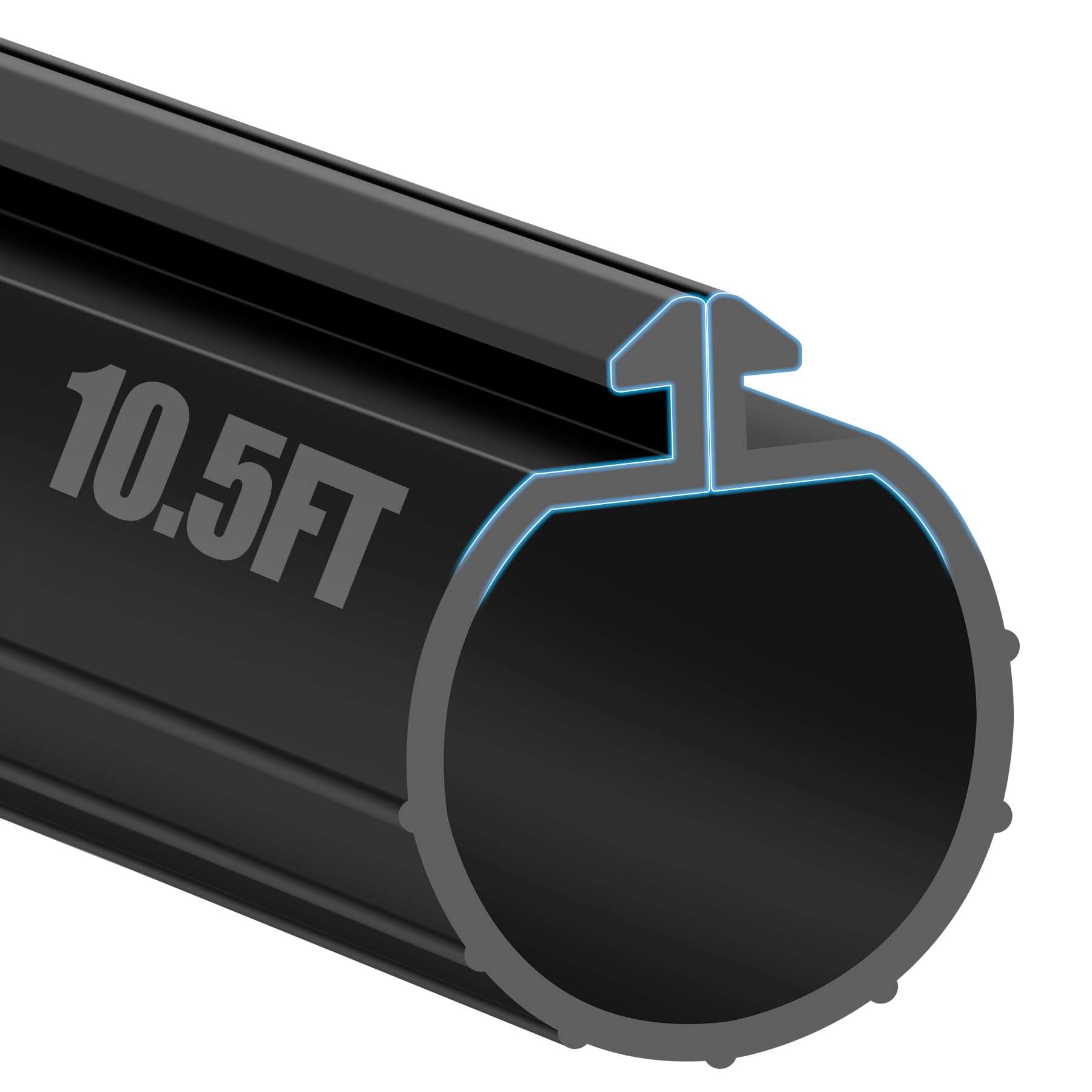 Photo 1 of MYFAMIREA 10.5FT Garage Door Seals Bottom Rubber for Clopay Weather Stripping EPDM Weatherproofing Garage Door Bottom Seal Strip Replacement Kit for Single Slot, Flexible and Easy to Install, Black