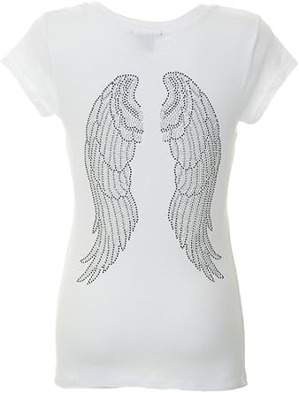 shirt with angel wings on back