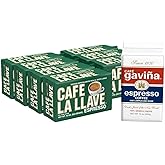 Caf&eacute; La Llave Espresso Ground Coffee, Dark Roast, 10 OZ, Pack of 8 | Ideal for Espresso Machine, Moka Pot and Drip Brewing, Easy-to-Brew Fine Ground Coffee, Bold Latin Espresso Flavor