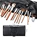 XUCOO 15 Pcs Professional Makeup Brush Set Foundation Contour Blending Eyeshadow Concealer brush Blush Brush Leather Case