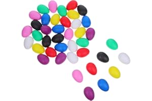 GLSTOY Lot de 40 œufs musicaux en plastique pour instruments de rythme sensoriel pour l'éducation préscolaire
