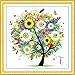 DIY Cross Stitch Kits Handmade Needlework Embroidery Kits Colorful Tree Home Decoration Summer Season