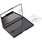 Allwon Empty Magnetic Plastic Eyeshadow Makeup Palette with 15Pcs Adhesive Empty Palette Metal Stickers for Eyeshadow Lipstic