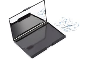 Allwon Empty Magnetic Plastic Eyeshadow Makeup Palette with 15Pcs Adhesive Empty Palette Metal Stickers for Eyeshadow Lipstick Blush Powder