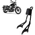 FSHero Riding Sissy Bars Fit for Yamaha Bolt XV950 XVS950 2014-2022, Black Passenger Back Seat Cushion Rest Backrest