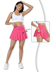 Tivifox High-Waisted Pleated Skirts Skorts for