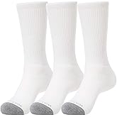 WANDER Men's Cushion Crew Socks 3-6 Pairs Athletic Running 6-9/9-12/12-15 Socks Men Cotton Sport Wicking Work