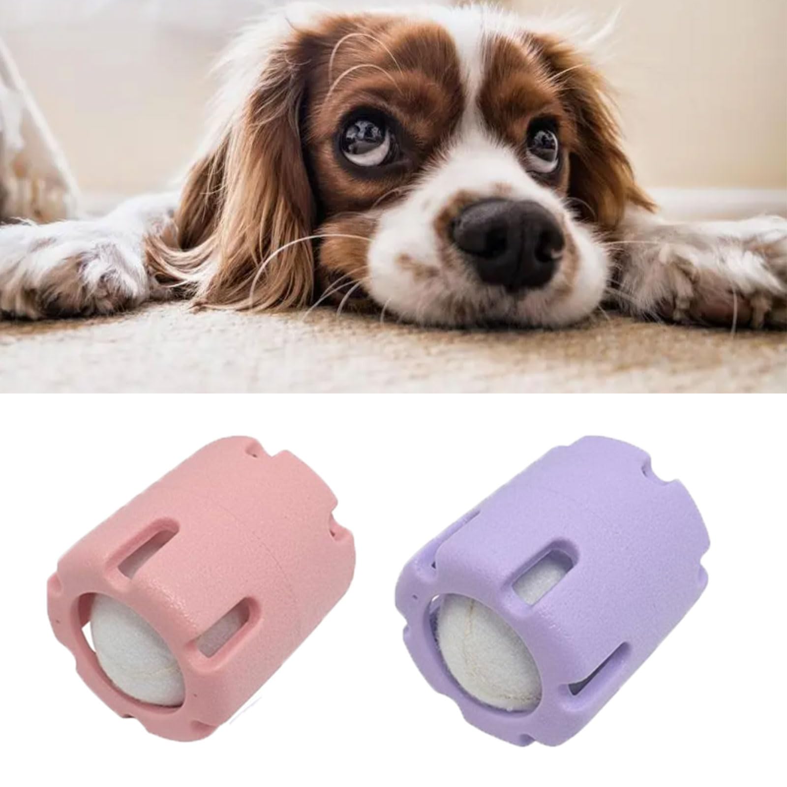 BDHI 2pcs Tennis Tumble Puzzle Dogs Toy Dogs Tennis Tumble Puzzle Toy For Dogs Playing Training Toy(Y262-2)