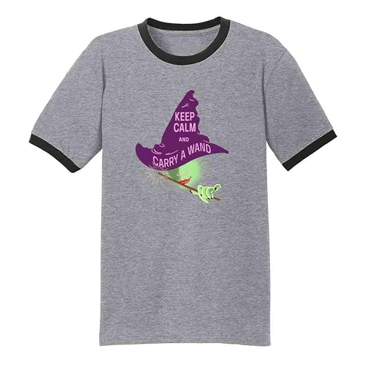 Amazon Com Pop Threads Keep Calm And Carry A Wand Witch Halloween