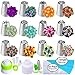 Zaxedo SYNCHKG121507 Russian Piping Tips Russian Nozzles for Cake Cupcake Icing Decorating Piping Tips 27-Pcs Russian Tips Set Cake Frosting Tips Kit (12 Russian Piping Tips Leaf Tip 2 Couplers Pastry Bags) Storage Box