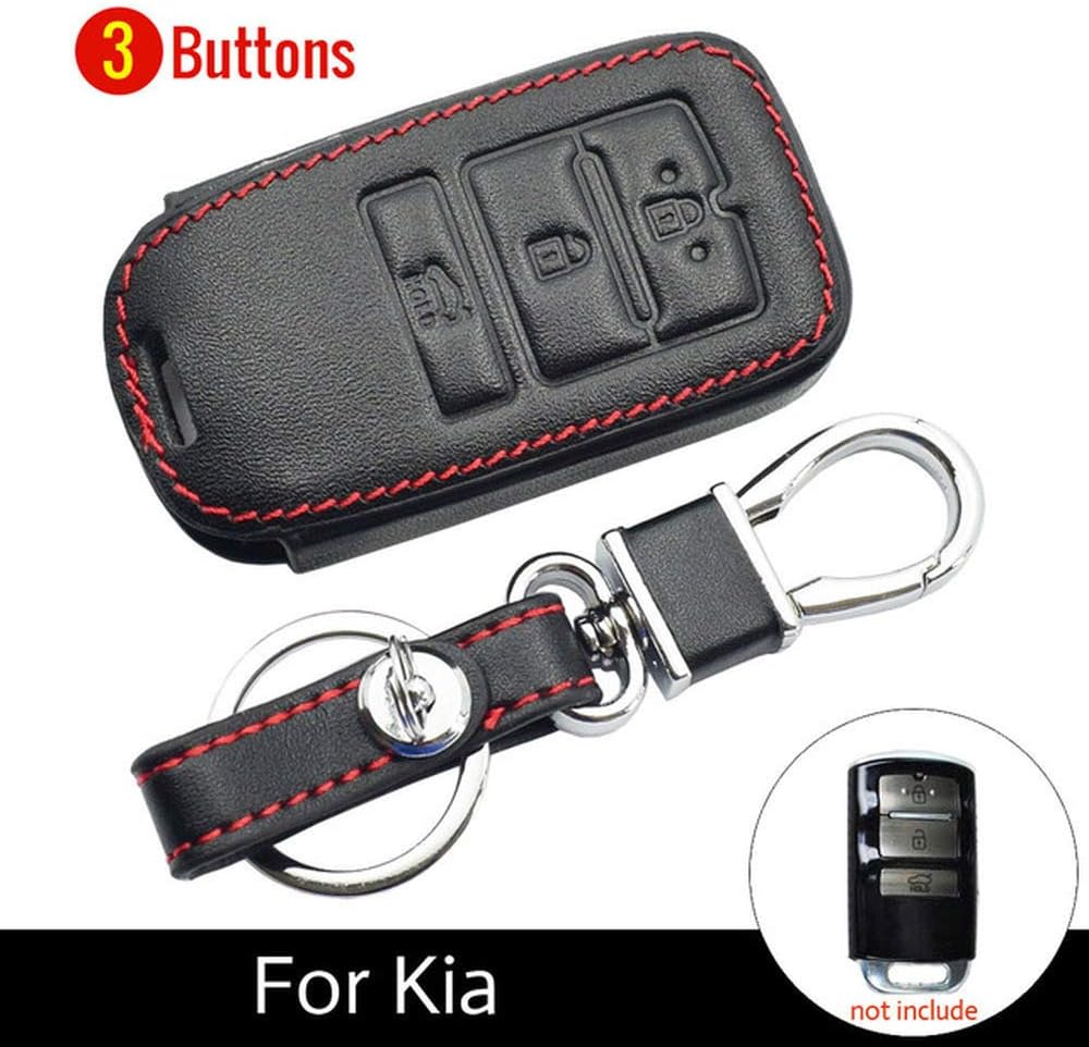 ZAYYL Car Key Cover,For Kia K900 K9 K7 Cadenza 2017 2018 2019, Smart Remote Fob Cover Keychain Protector Bag Auto Accessories