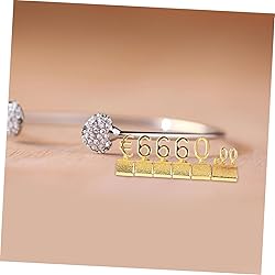 Totority 10pcs Metal Tag Adjustable Jewelry Cubes