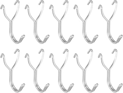 sourcing map Pegboard Hooks Stainless Steel 1 Inch Spacing Metal Hanging