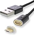 HKW Magnetic MicroUSB Charging Cable 4Ft/1.2m (black) - Genuine Product