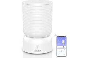 CLEVAST Smart Humidifiers for Bedroom, Top Fill 3L Cool Mist Quiet Ultrasonic Humidifier with Essential Oil Diffuser, Humidity Control, Wi-Fi Air Humidifier for Baby, Home, Work with Alexa