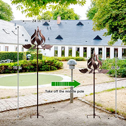 Winwindspinner, Tulip Wind Spinners Yard Garden Copper Wind