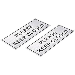 Juvale 2-Pack Please Close Sign Set – Please Keep