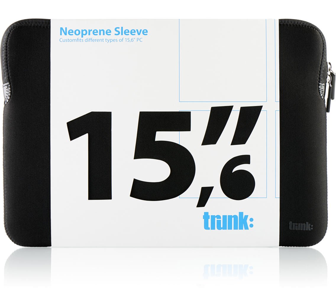 TRUNK Neoprene Sleeve for 15" Tablets and Laptops - Black