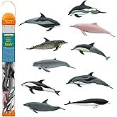 Safari Ltd. Dolphin TOOB - 10 Miniature Dolphin Figurines - Educational Toy Set for Boys, Girls and Kids Ages 3+