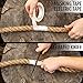 SGT KNOTS Twisted Manila Rope - Natural 3 Strand Fiber Hemp Rope for Indoor and Outdoor Use - Multipurpose Manila Rope for Crafts, DIY Projects, Home Decorating, Climbing - 1/2 in x 100 ft