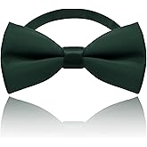 Gsyziux Bow Ties for Boys, Adjustable Teens Bow Tie Solid Color Pre Tied Kid's Bowtie for School Business Wedding Party