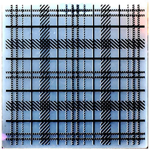 Kwan Crafts Stripe Pattern Plastic Embossing Folders for Card Making Scrapbooking and Other Paper Crafts,15x15cm