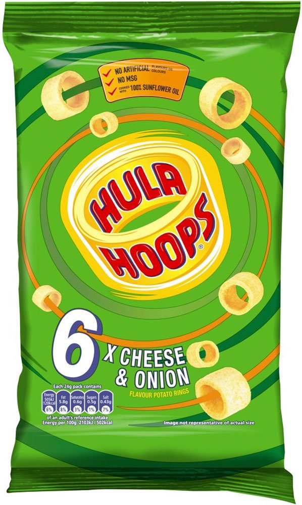 Hula Hoops Cheese & Onion 7 per pack Grocery & Gourmet
