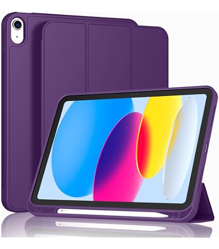 Apple iPad 本体　パープルのケース付き Amazon.com: iMieet iPad (A16) Case 11th Gen/iPad 10th Generation