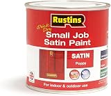 Rustins Small Job Satin Paint Poppy 250ml