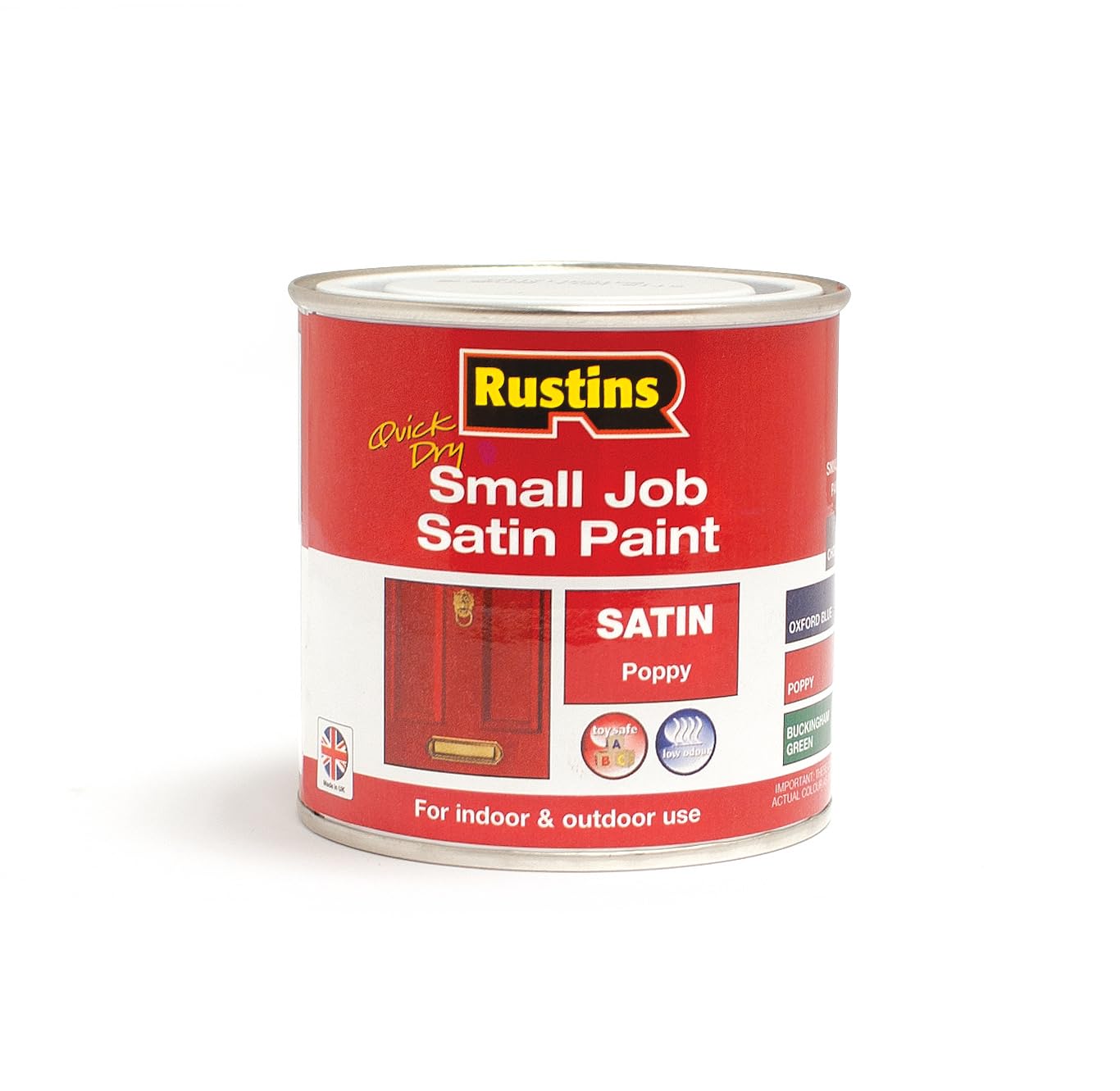 RUSTINS Small Job Satin Paint Poppy 250ml