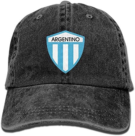 WKP0XKA Men and Women Cap Flag Of Argentina Hat Snap-Back Hip-Hop Cap Baseball Hat Head-Wear Cotton Trucker Hats Black