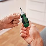 Bosch Stubby Ratchet Screwdriver with 6 Bits 50 Nm Magnetic Bit Holder view 4