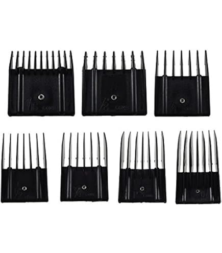 thumbnail image 2 of Oster Universal Clipper Comb Set – Sizes #1 To #10 – 8 Pieces – Black 2 of 4