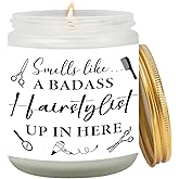 Goiicoln Hairdresser Gifts, Gifts for Hair Stylist Women Men, Thank You Gift for Hairstylist Beautician, Birthday Graduation Gift for Hair Dresser, Lavender Scented Candle for New Salon Owner