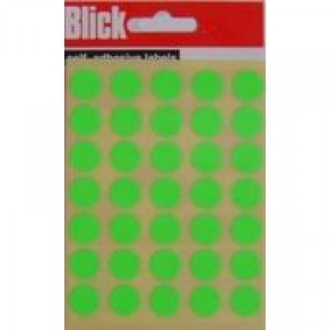 Blick RS00415 13mm Fluo Label Bag - Green