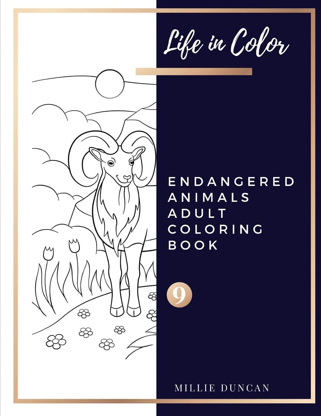 Download Amazon Com Endangered Animals Adult Coloring Book Book 9 Endangered Animals Coloring Book For Adults 40 Premium Coloring Patterns Life In Color Series Endangered Animals Adult Coloring Book 9781079951165 Duncan Millie Books