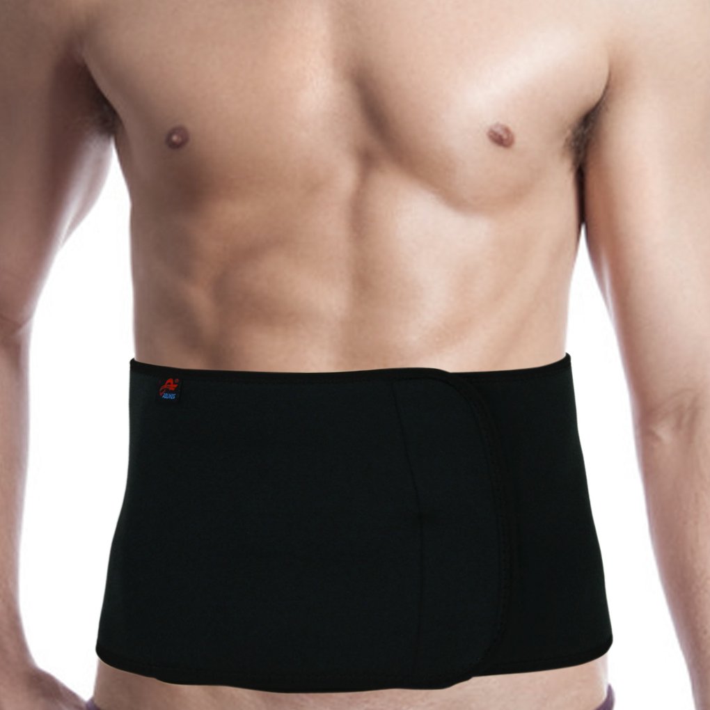 Faxianther Men Women Adjustable Compression Sports Waistband Waist Trimmer Belt Lower Back Pian Support Brace Lumbar Abdominal Protector Band Weight Loss Ab Wrap