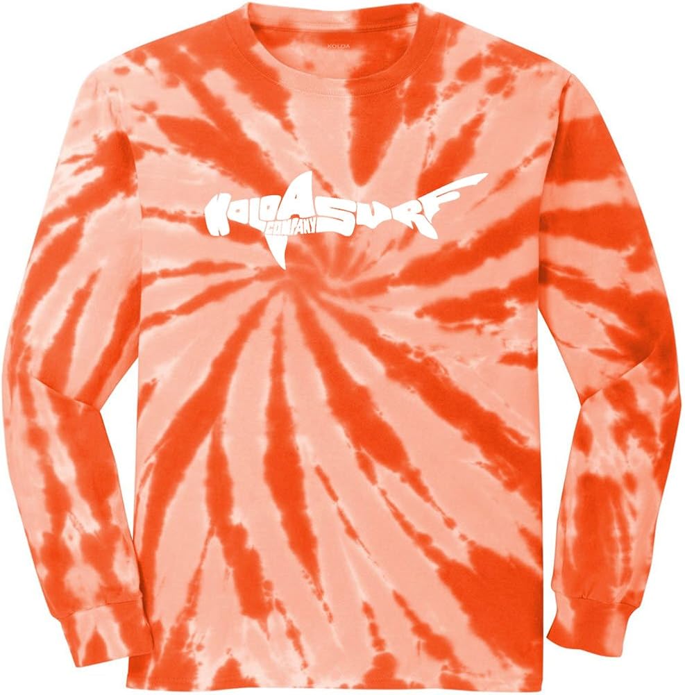 Koloa Surf Graphic Logo Long Sleeve Tie-Dye T-Shirts in Sizes S - 4XL