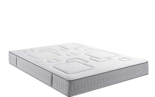 Simmons Equilibrio colchón muelles ensacados, Blanco y Gris ...